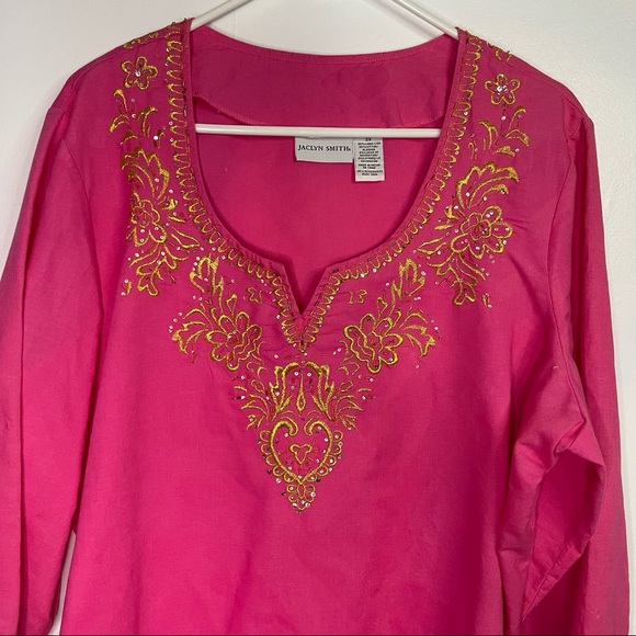 Pink Jaclyn Smith Blouse - Picture 2 of 8